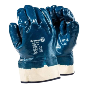 Dromex Synthetic 0742 Nitrile Coated Safety Cuff Gloves